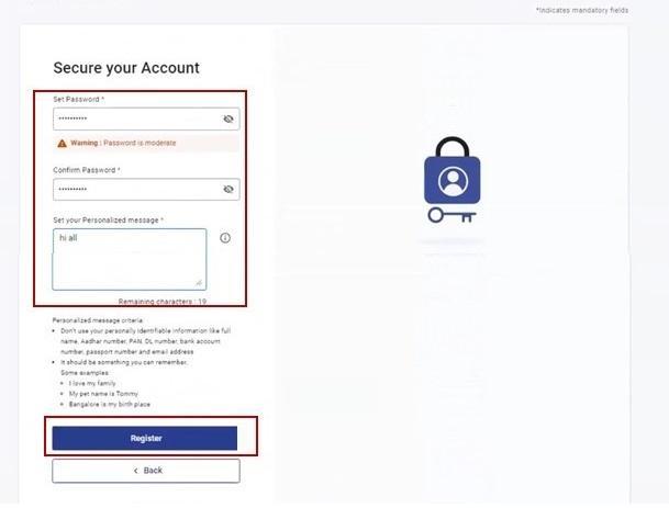 Create Password